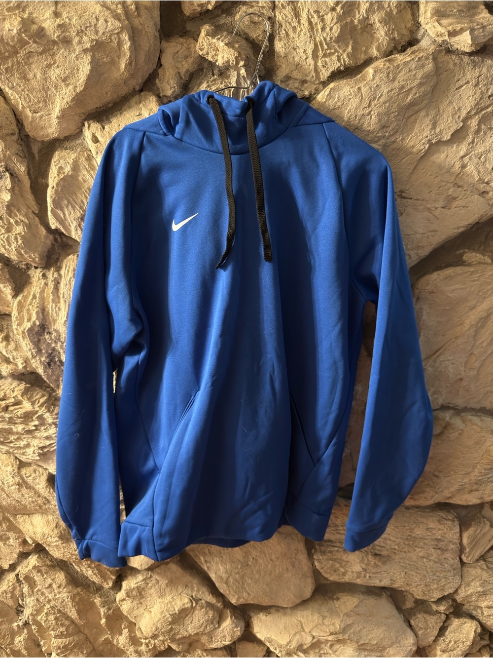 Nike Royal Blue Hooded Dri-FIT Sweatshirt with Black Trim
